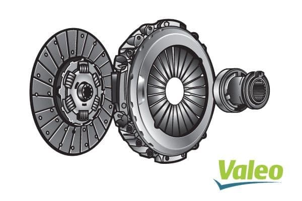 VALEO NEW ORIGINAL KIT3P 827192 Kit d'embrayage pour RENAULT TRUCKS Maxity 150.35 avec butée de débrayage, …