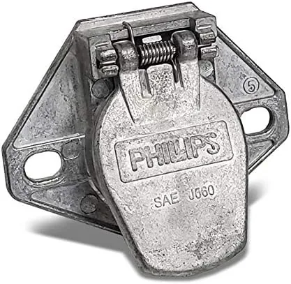 Phillips 7-Way STA-DRY Trailer Socket 15-720